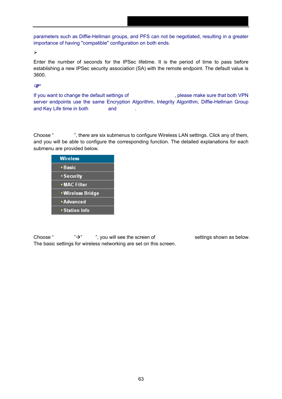5 wireless, 1 basic, Wireless | TP-Link TD-W8970N User Manual | Page 70 / 116