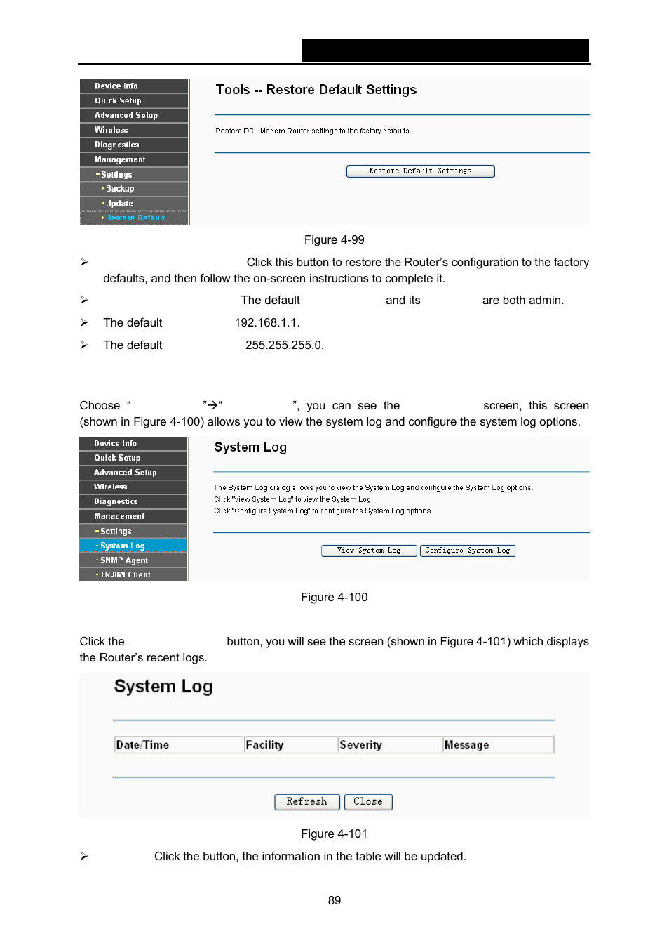2 system log | TP-Link TD-W8970N User Manual | Page 96 / 116