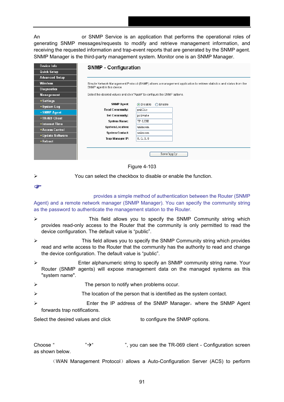 4 tr-069 client | TP-Link TD-W8970N User Manual | Page 98 / 116