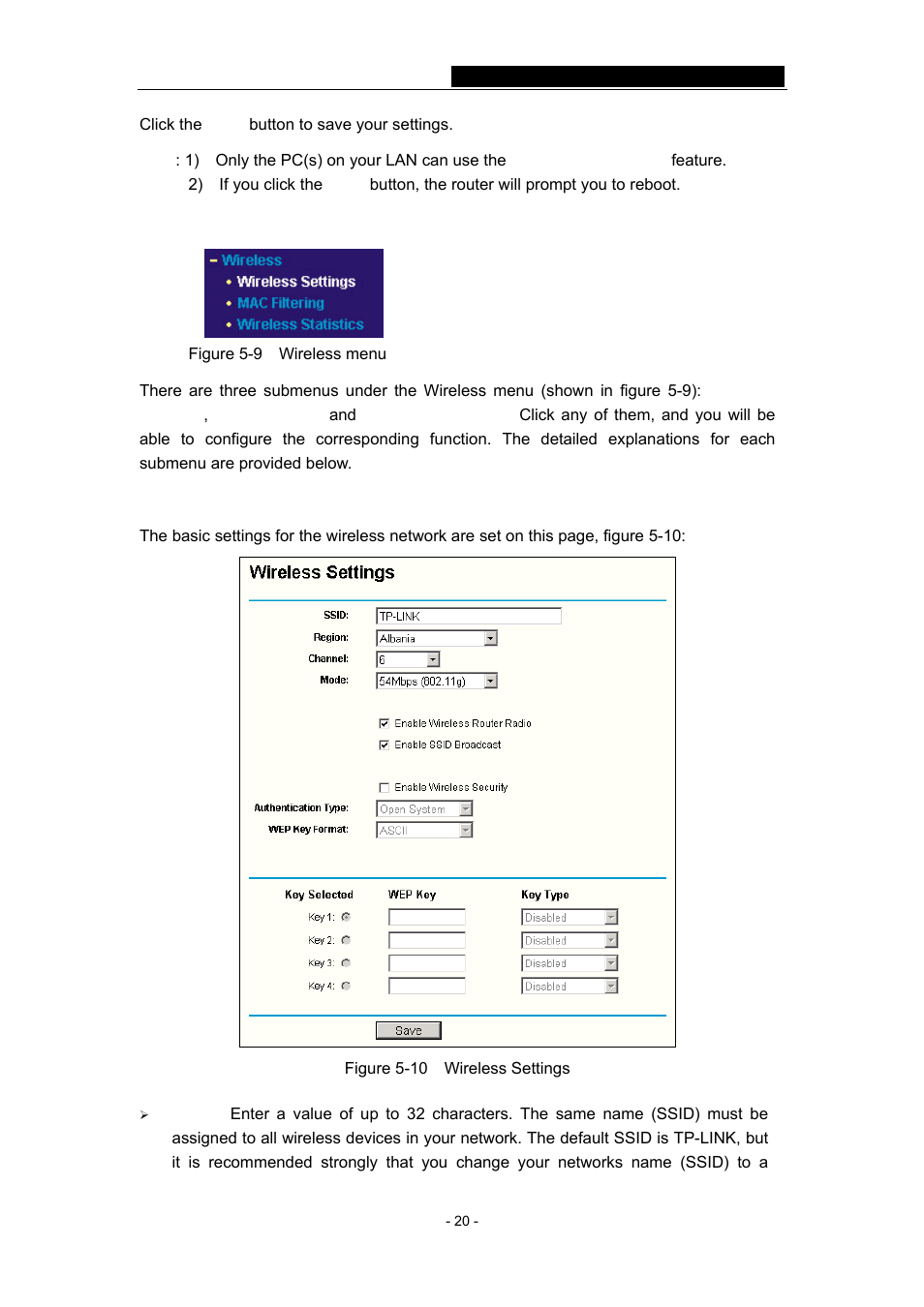 5 wireless, 1 wireless settings, Refer to | Section 5.5: "wireless | TP-Link TL-WR641G User Manual | Page 26 / 67