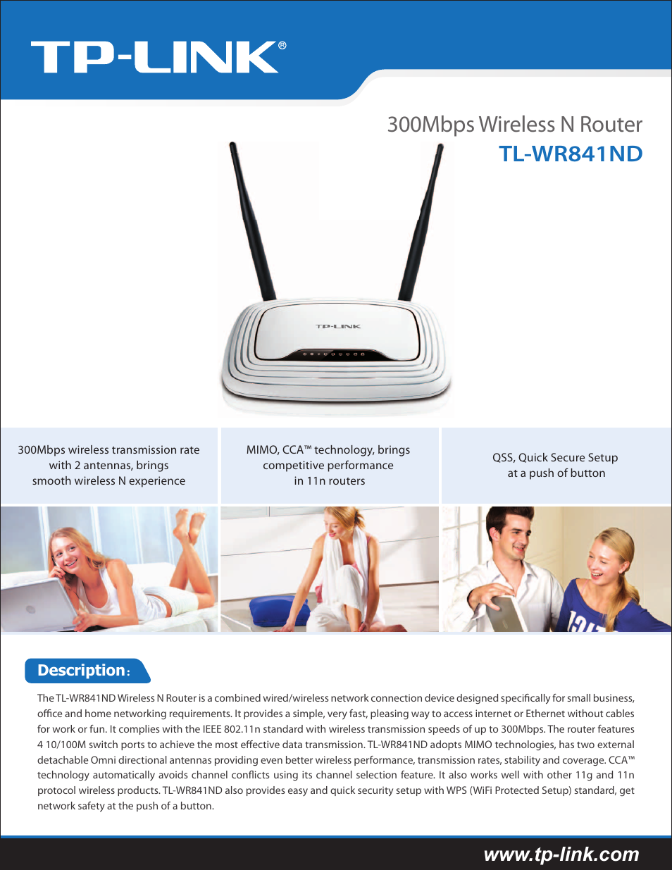 TP-Link TL-WR841ND User Manual | 2 pages