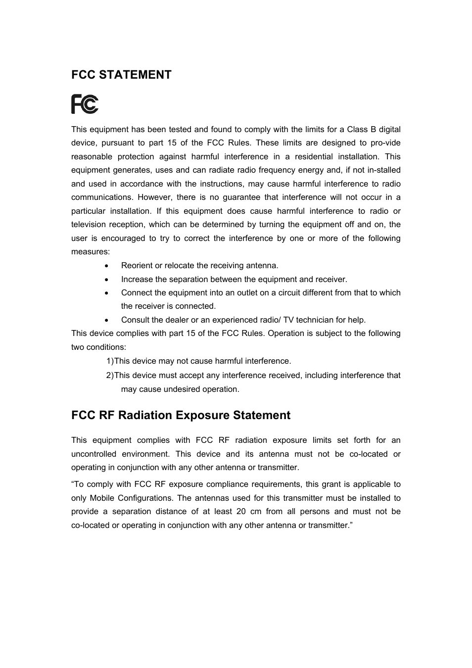 Fcc statement, Fcc rf radiation exposure statement | TP-Link TL-R460 User Manual | Page 3 / 77