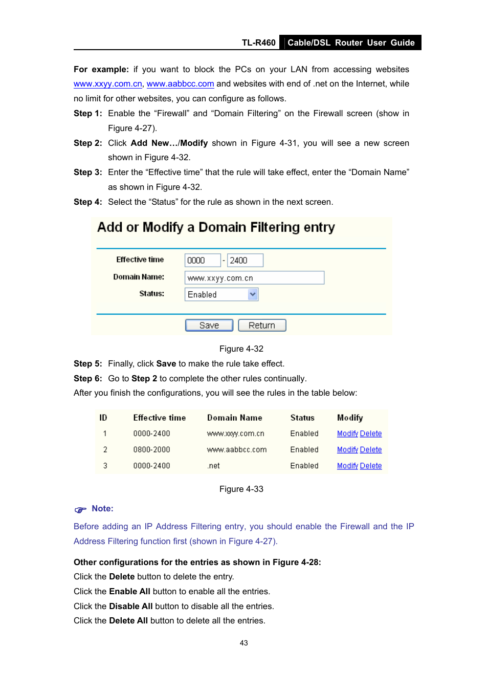 TP-Link TL-R460 User Manual | Page 50 / 77