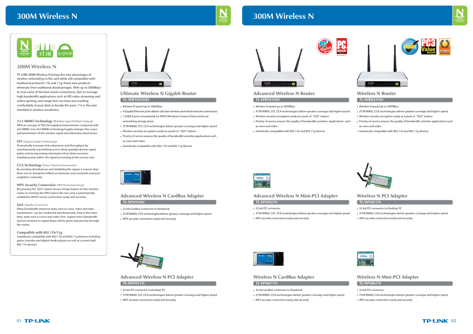 P01-02_复制.pdf, 300m wireless n | TP-Link Ultimate Wireless N Gigabit Router TL-WR1043ND User Manual | Page 4 / 24