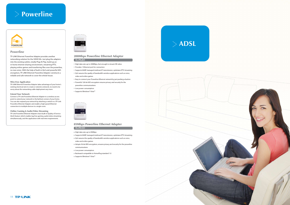 P11-12_复制.pdf, Powerline, Adsl | TP-Link Ultimate Wireless N Gigabit Router TL-WR1043ND User Manual | Page 9 / 24