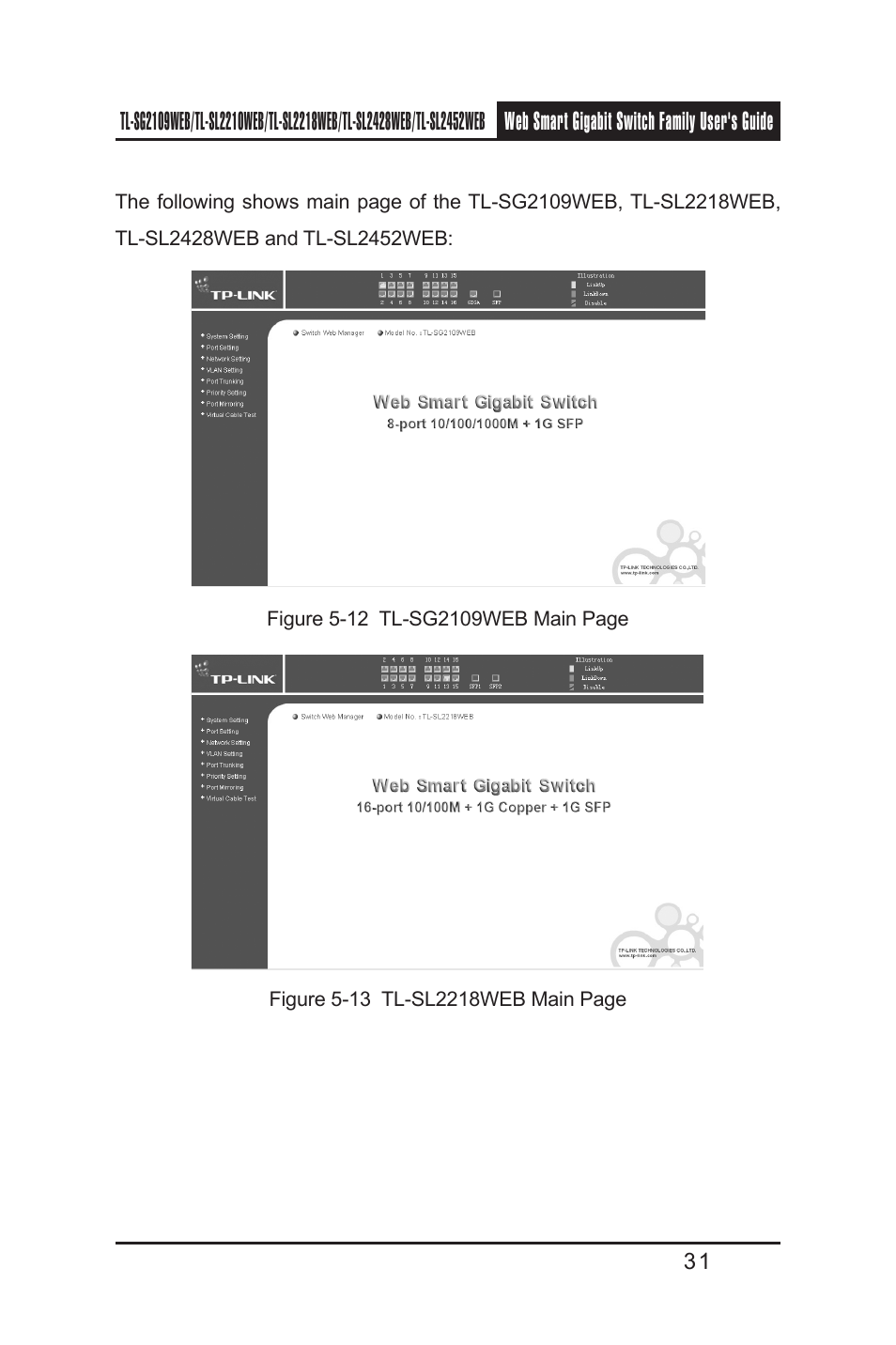 TP-Link TL-SL2218WEB User Manual | Page 38 / 75