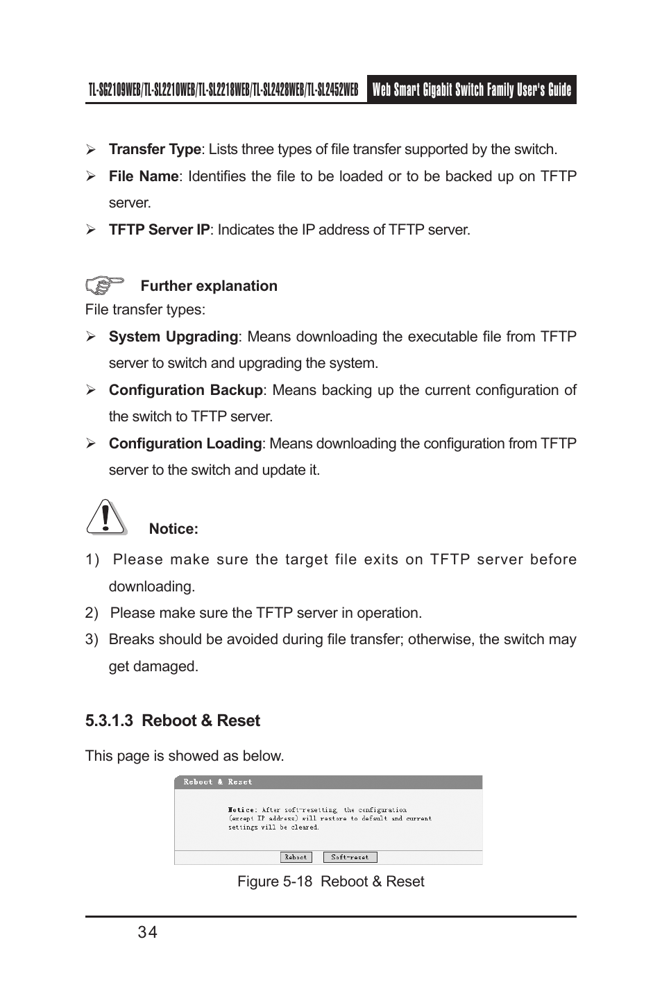 3 reboot & reset | TP-Link TL-SL2218WEB User Manual | Page 41 / 75