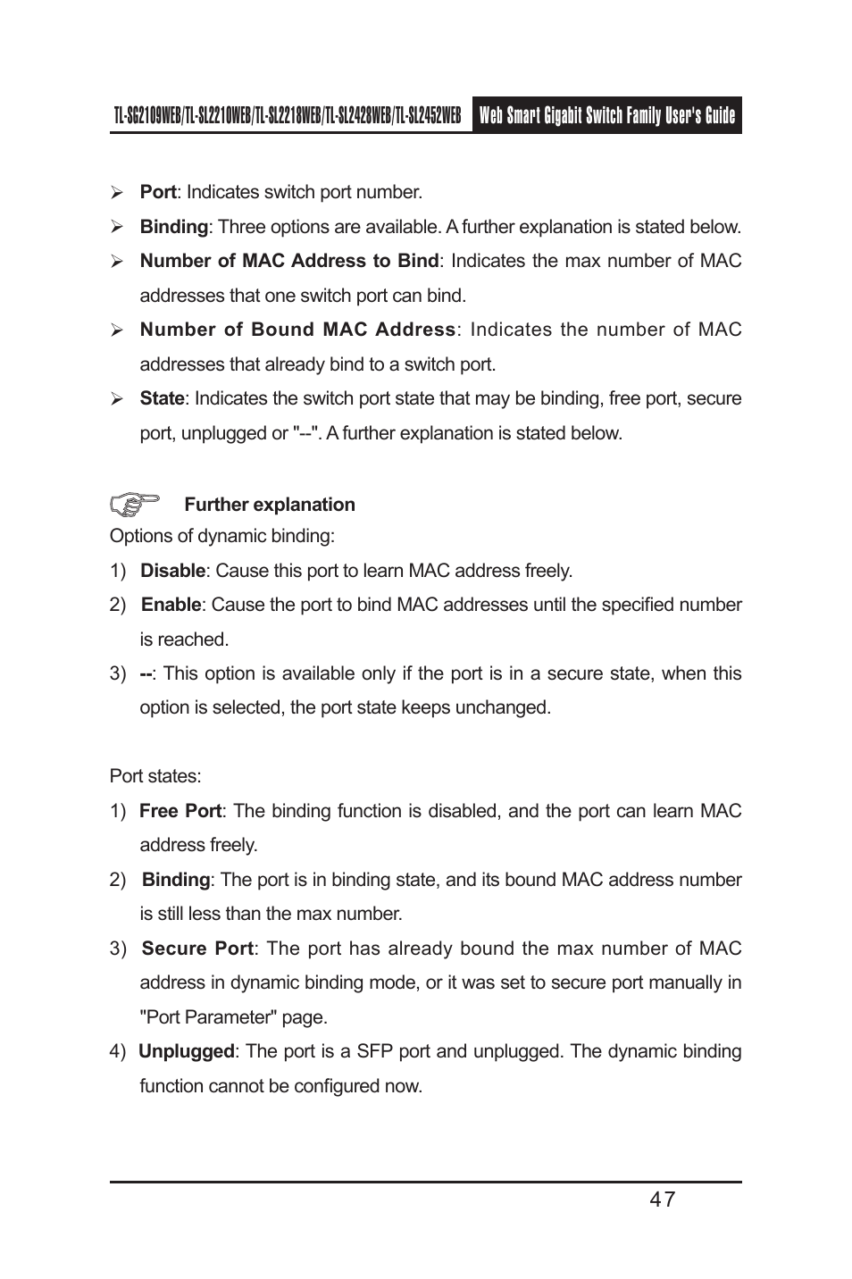 TP-Link TL-SL2218WEB User Manual | Page 54 / 75