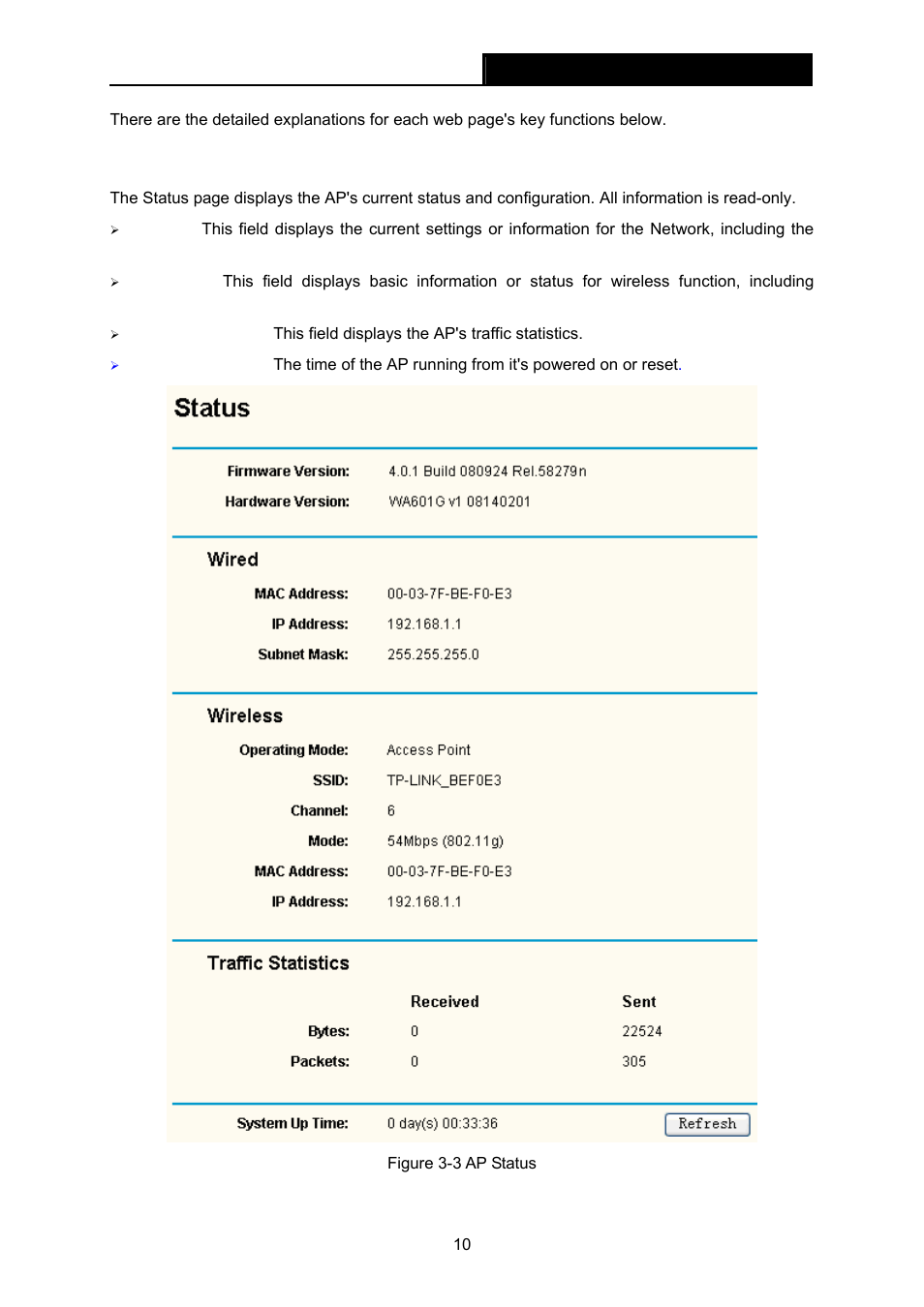 2 status, Status | TP-Link TL-WA601G User Manual | Page 16 / 42