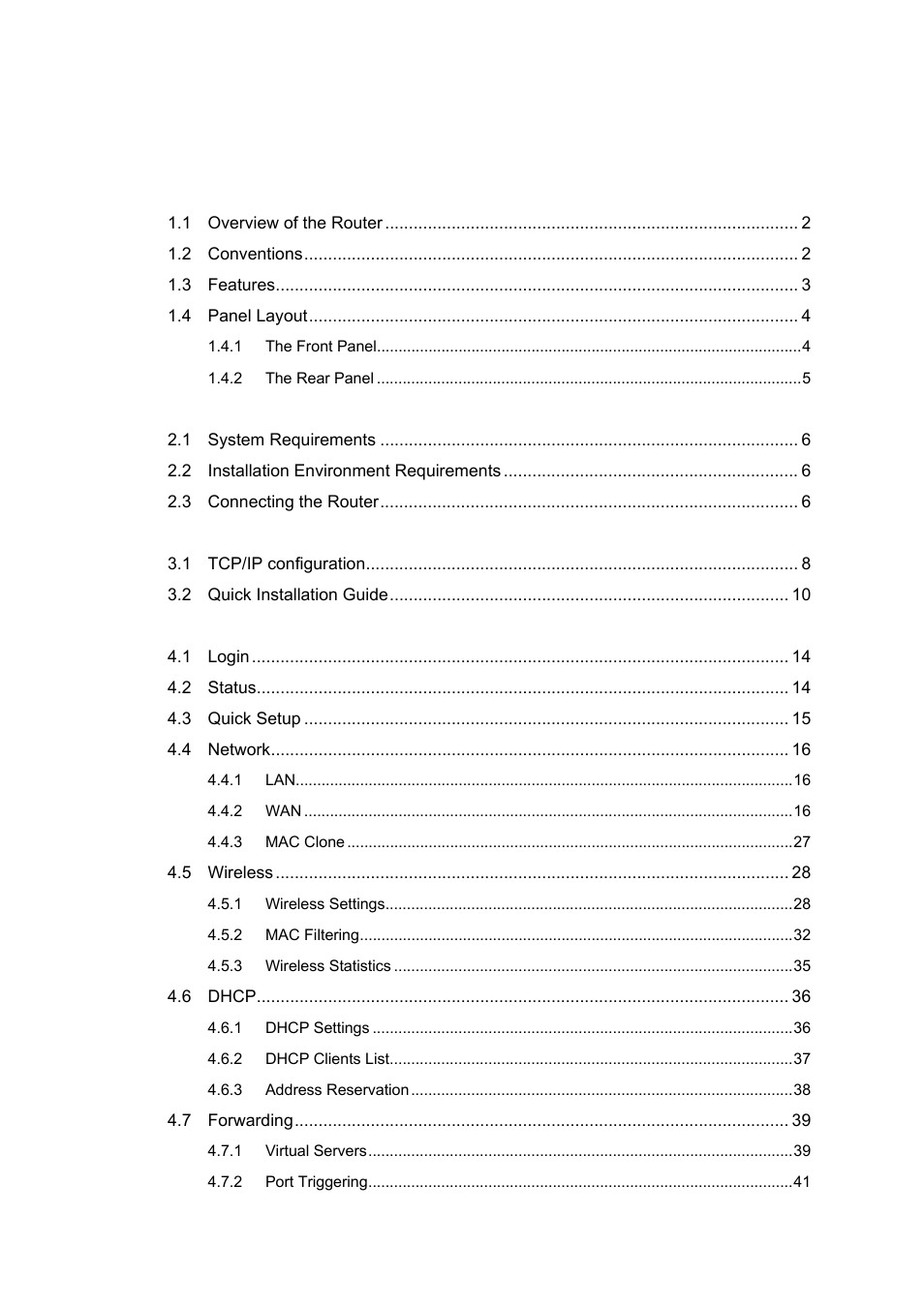 TP-Link TL-WR642G User Manual | Page 6 / 85