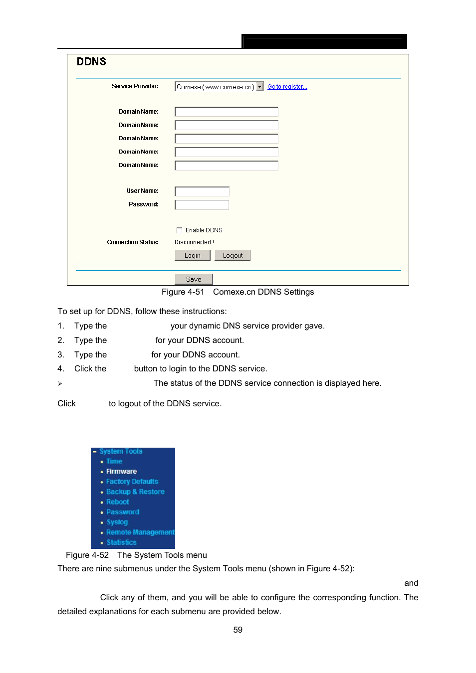13 system tools, System tools | TP-Link TL-WR642G User Manual | Page 66 / 85