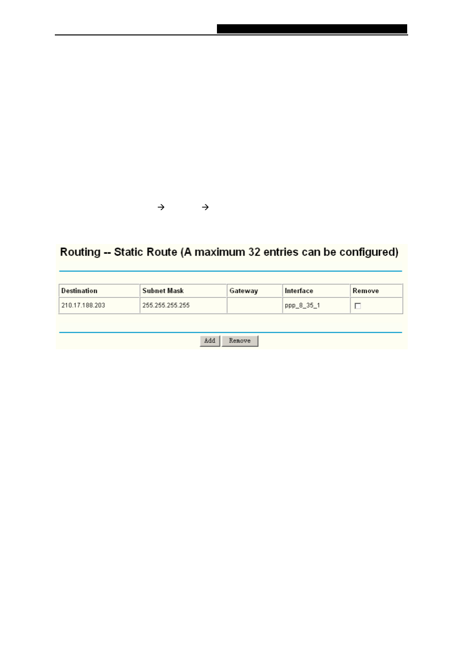 Static route | TP-Link 108M Wireless ADSL2+ Router TD-W8920G User Manual | Page 51 / 85