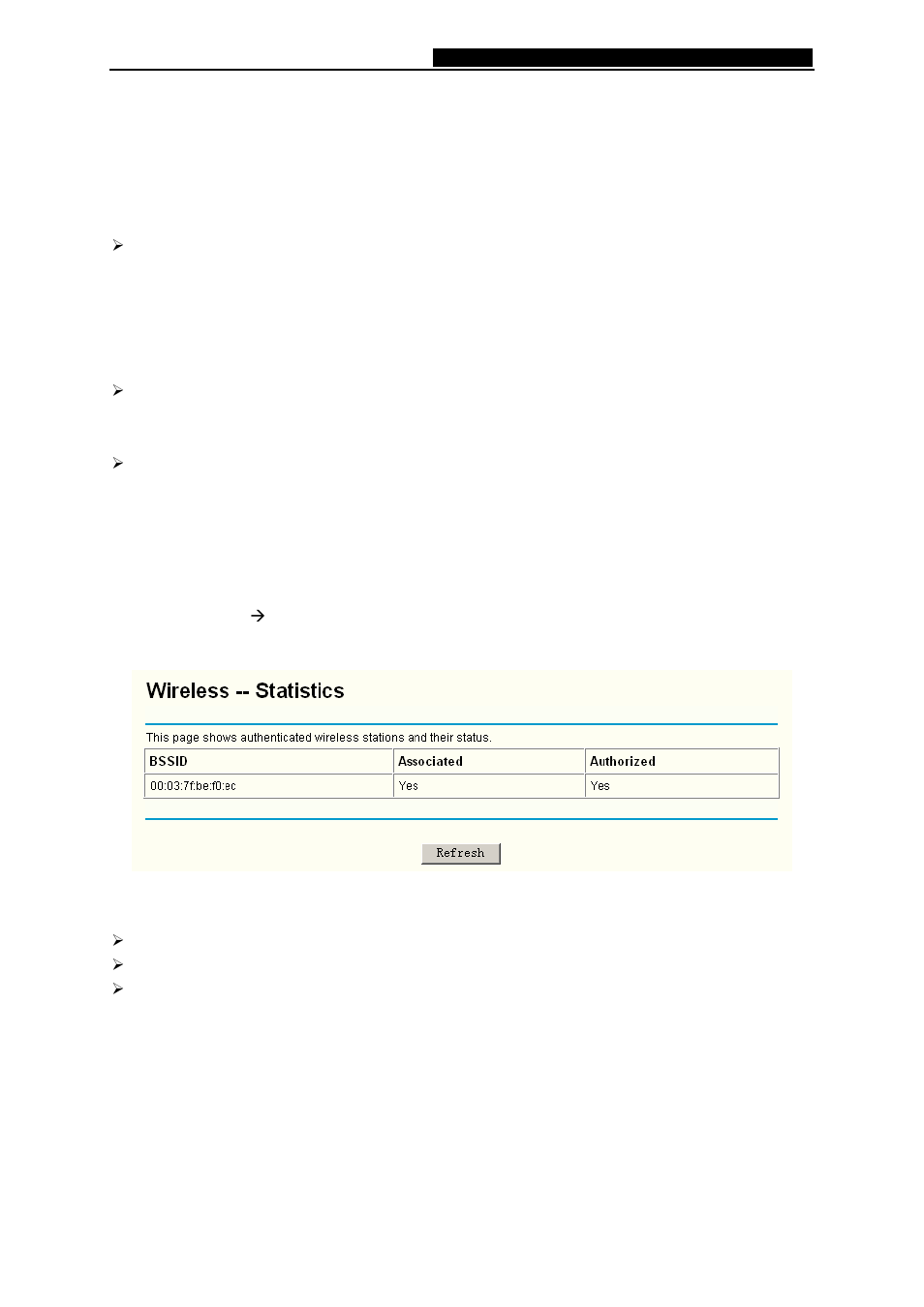 5 wireless – statistics, Wireless – statistics | TP-Link 108M Wireless ADSL2+ Router TD-W8920G User Manual | Page 69 / 85