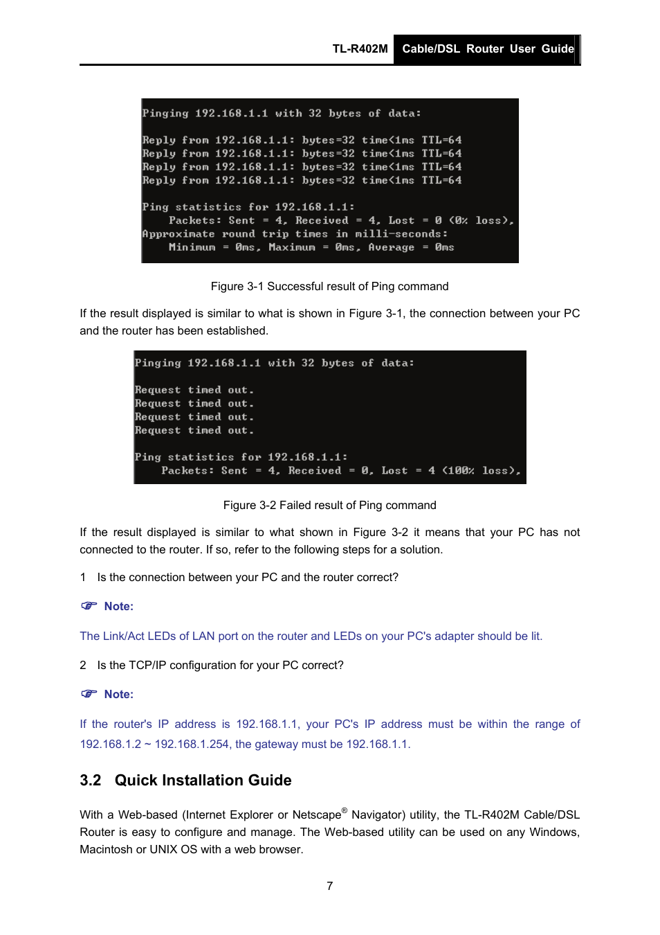 2 quick installation guide, Quick installation guide | TP-Link TL-R402M User Manual | Page 14 / 61
