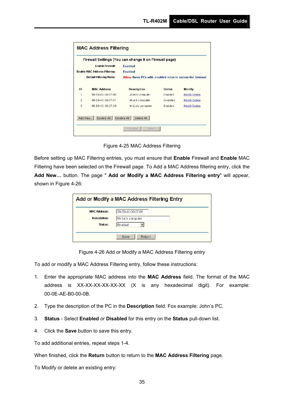 TP-Link TL-R402M User Manual | Page 42 / 61