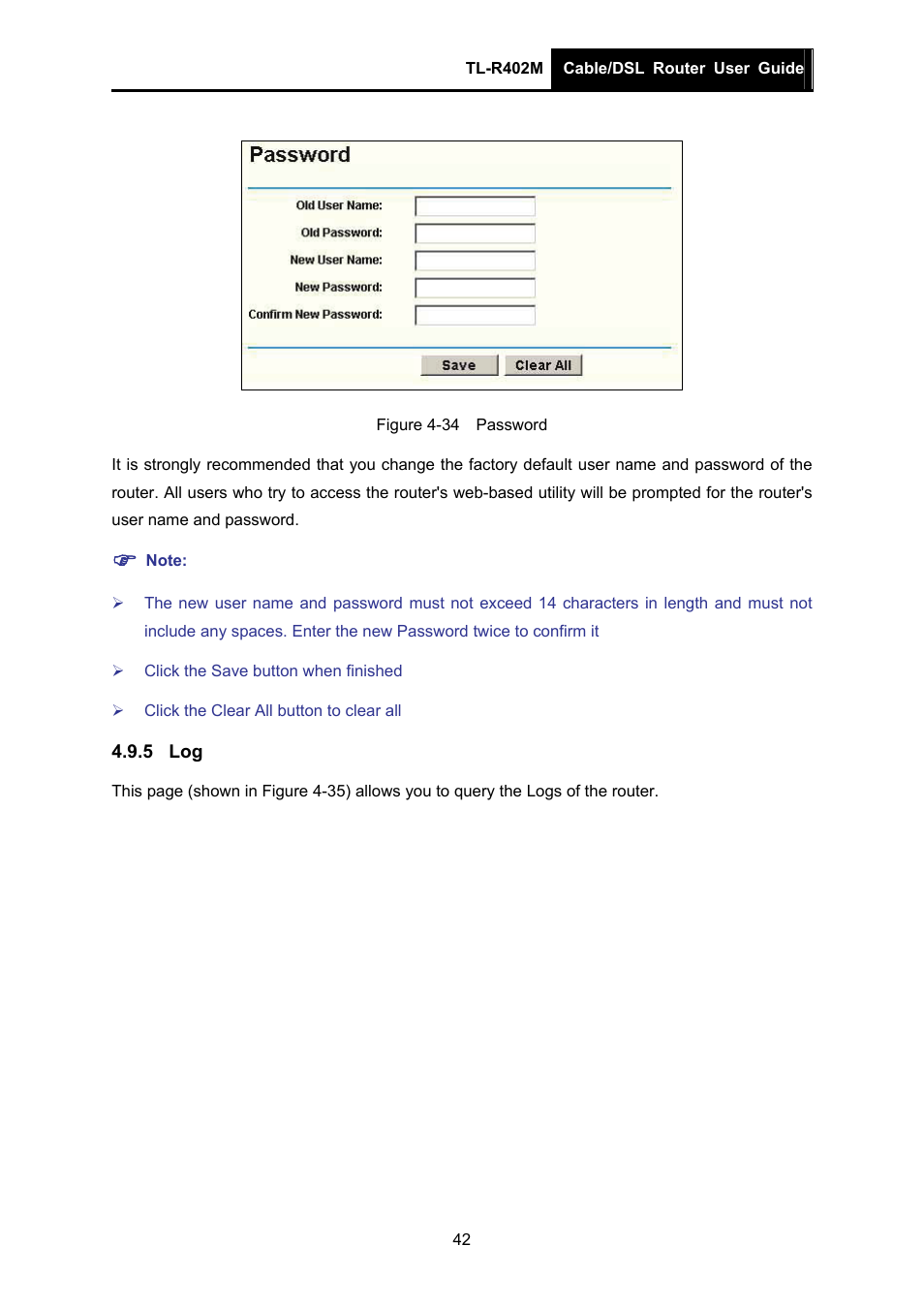 5 log | TP-Link TL-R402M User Manual | Page 49 / 61