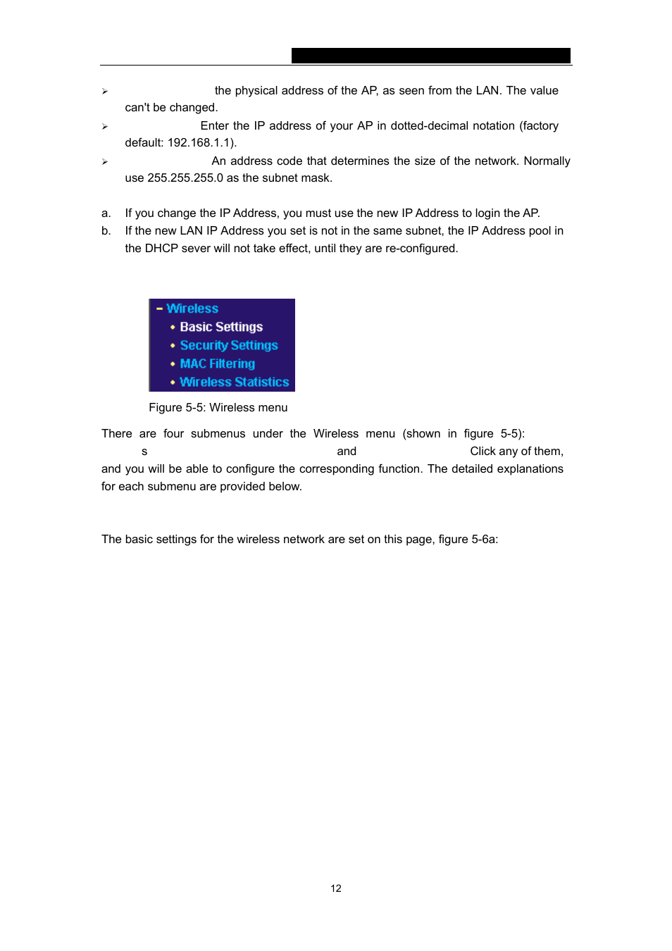 4 wireless, 1 basic settings | TP-Link 54Mbps Wireless Access Point TL-WA501G User Manual | Page 17 / 45