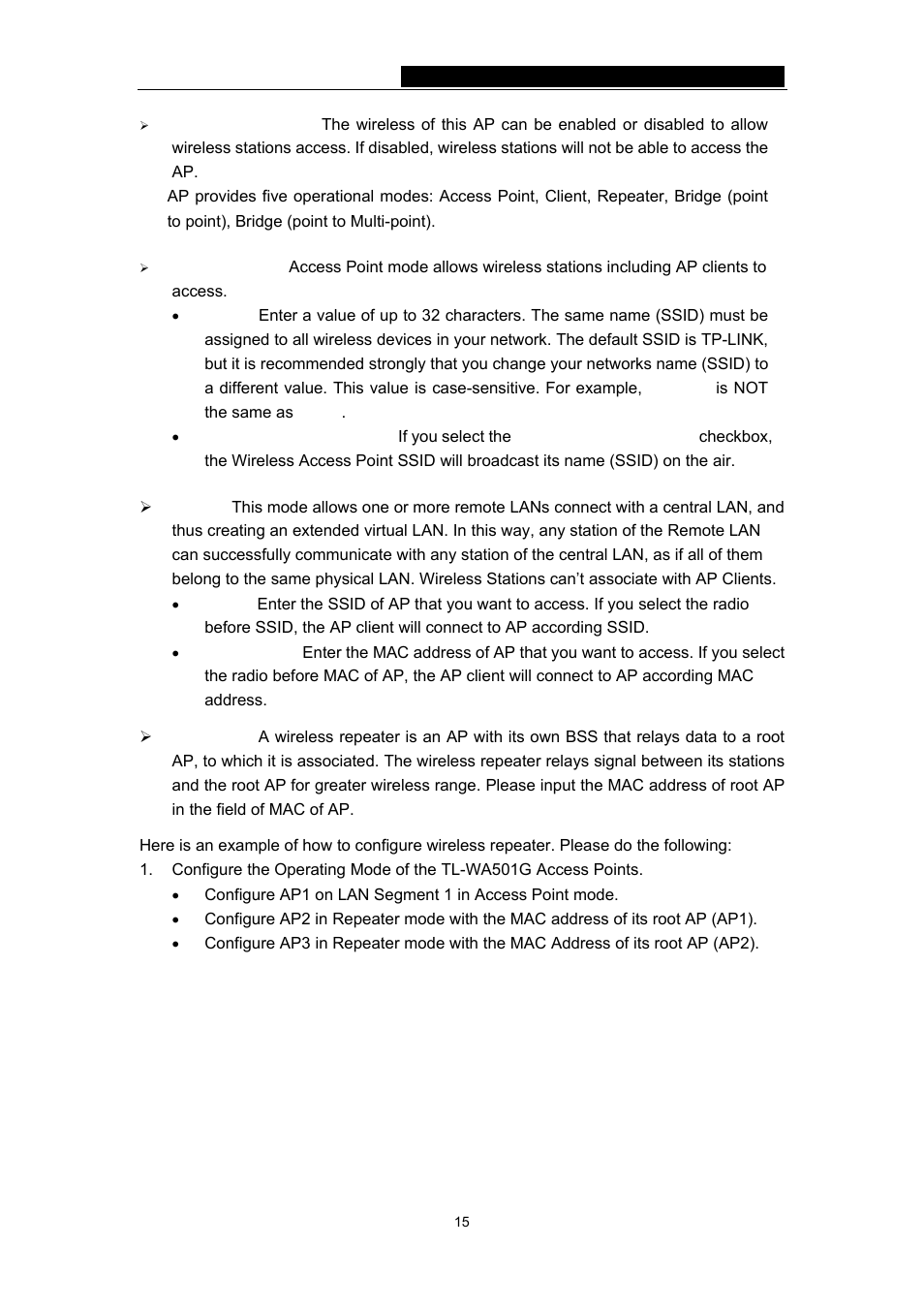 TP-Link 54Mbps Wireless Access Point TL-WA501G User Manual | Page 20 / 45