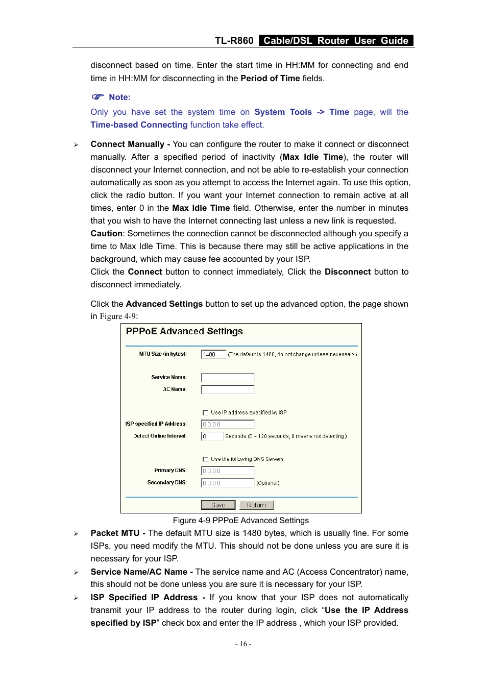 TP-Link Cable/DSL Router TL-R860 User Manual | Page 22 / 62