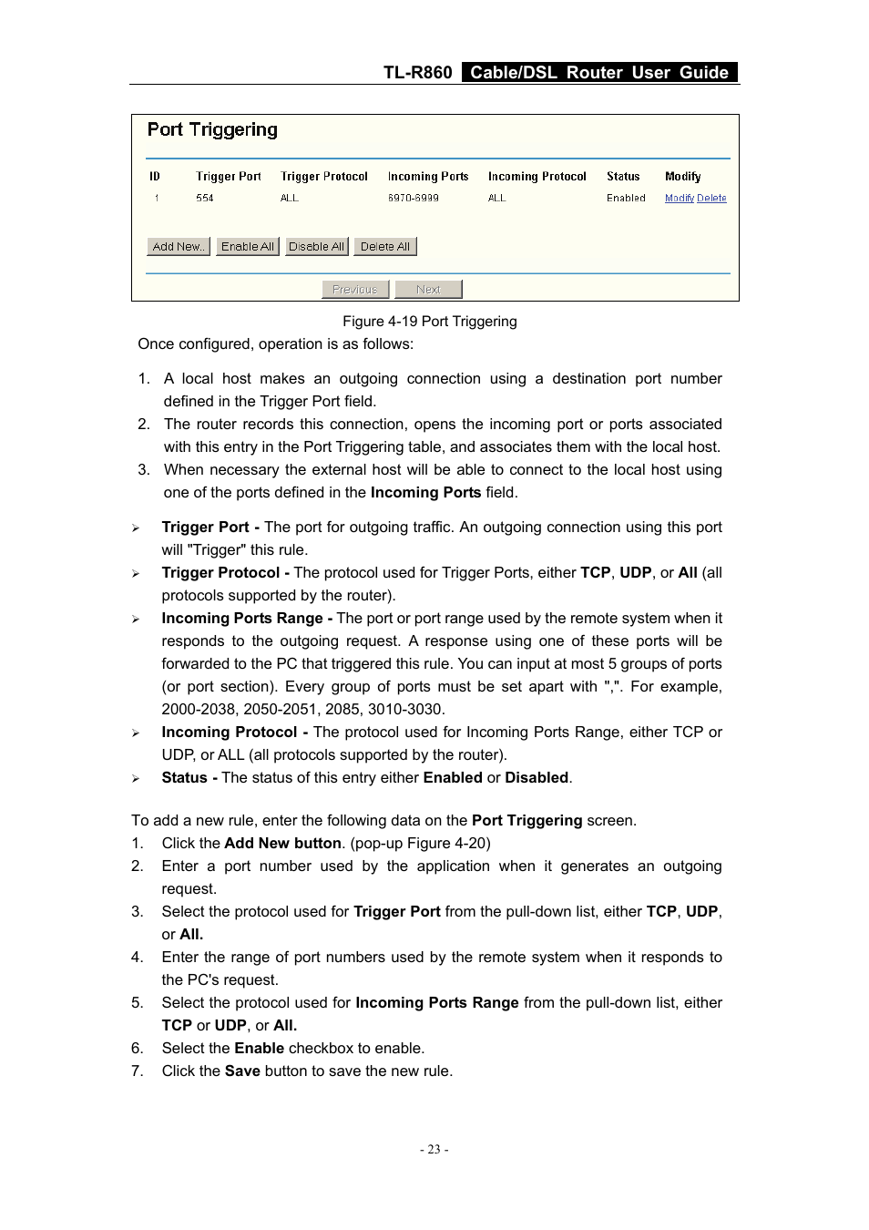 Tl-r860 cable/dsl router user guide | TP-Link Cable/DSL Router TL-R860 User Manual | Page 29 / 62