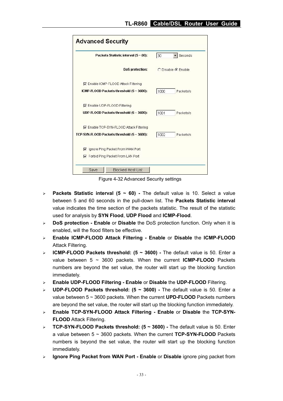 Tl-r860 cable/dsl router user guide | TP-Link Cable/DSL Router TL-R860 User Manual | Page 39 / 62