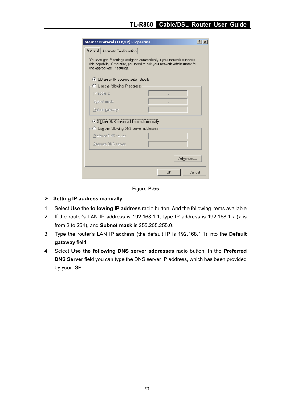 TP-Link Cable/DSL Router TL-R860 User Manual | Page 59 / 62