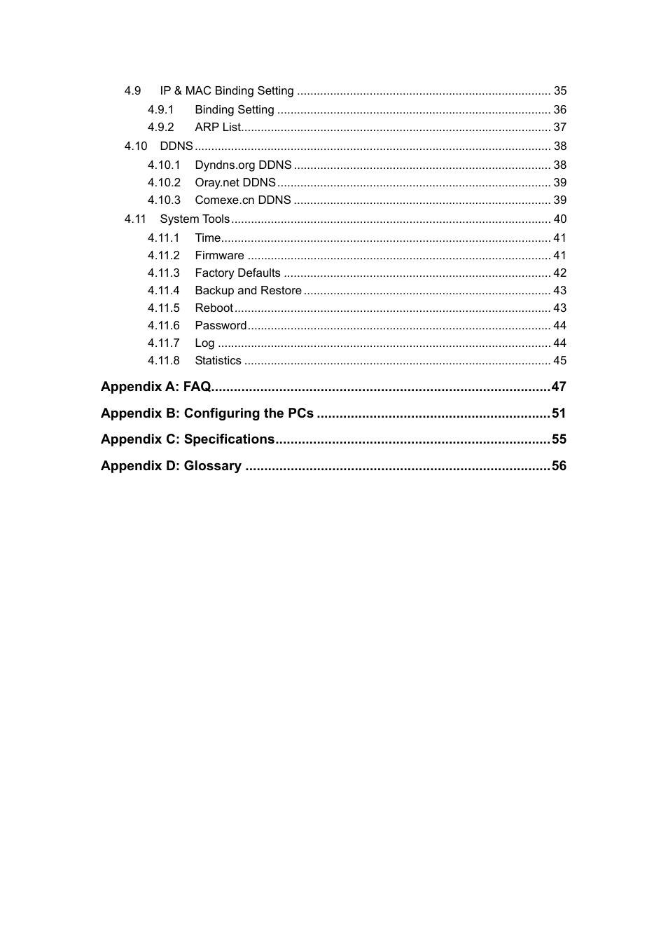 TP-Link Cable/DSL Router TL-R860 User Manual | Page 6 / 62