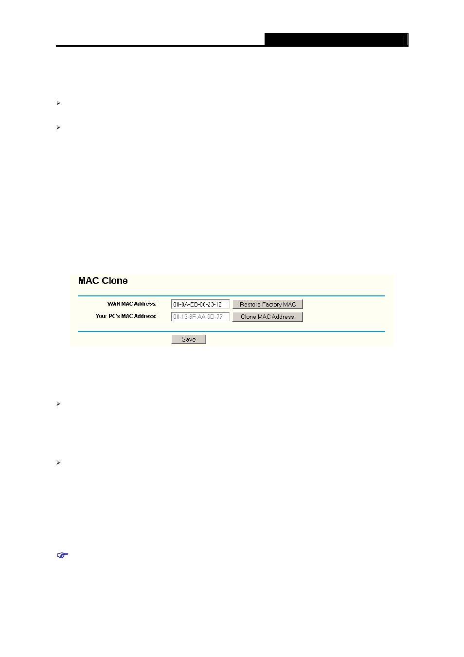 3 mac clone, Mac clone | TP-Link TL-WR340GD User Manual | Page 31 / 72