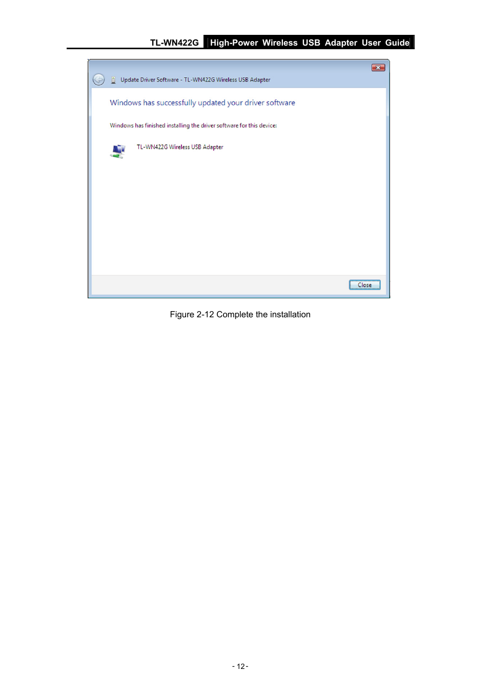 TP-Link High-Power Wireless USB Adapter TL-WN422G User Manual | Page 17 / 43