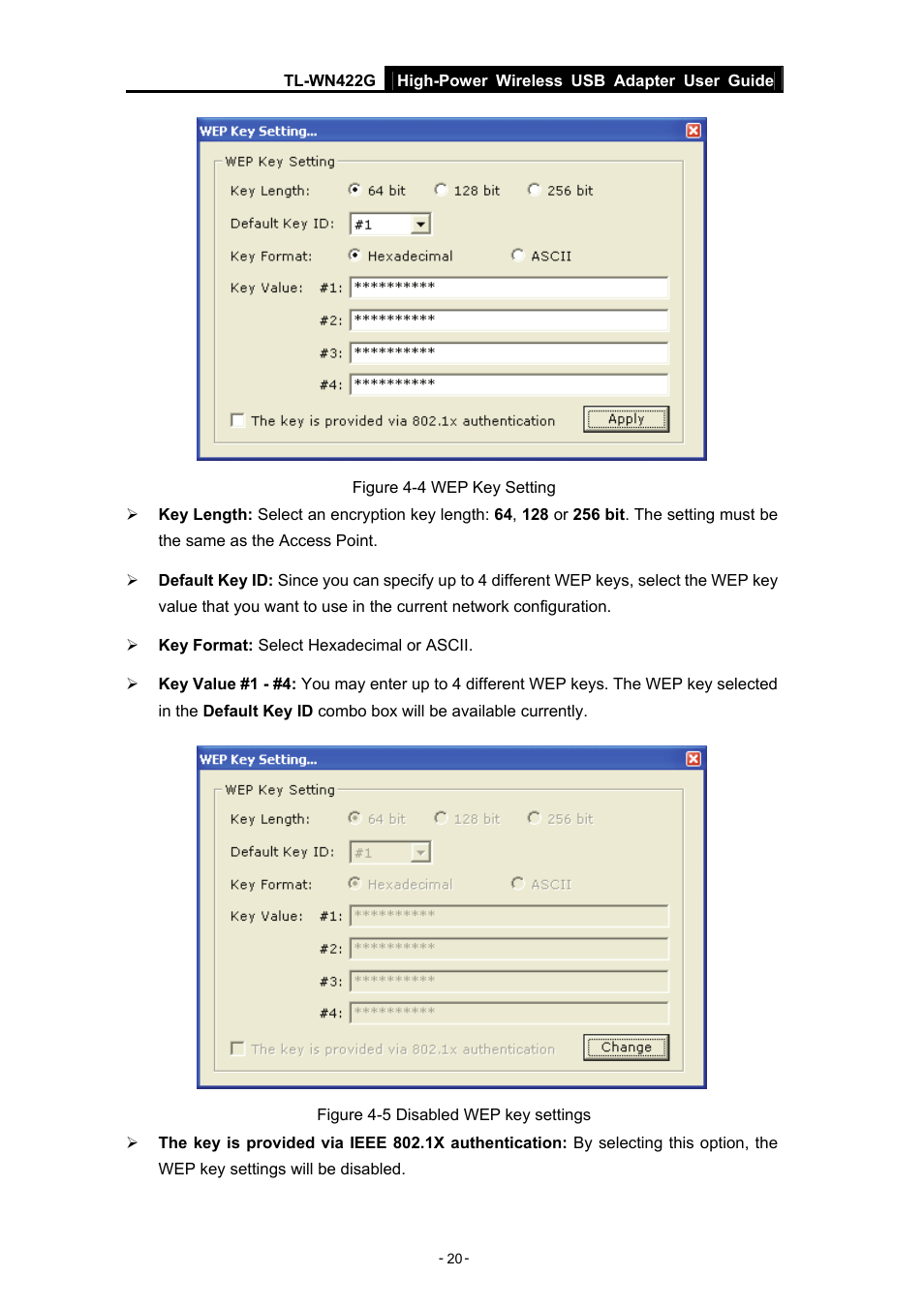TP-Link High-Power Wireless USB Adapter TL-WN422G User Manual | Page 25 / 43