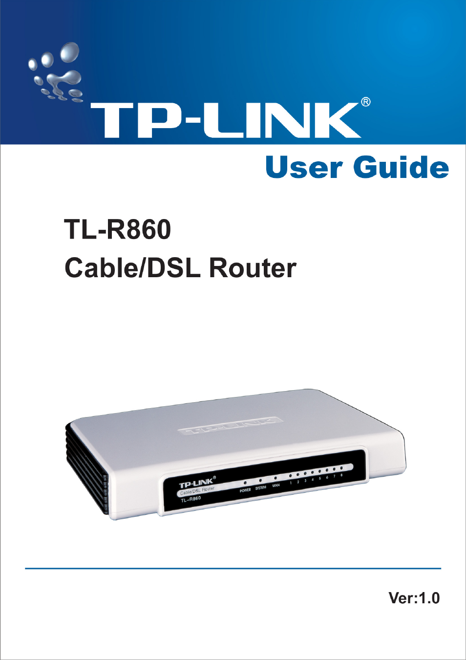 TP-Link TL-R860 User Manual | 65 pages