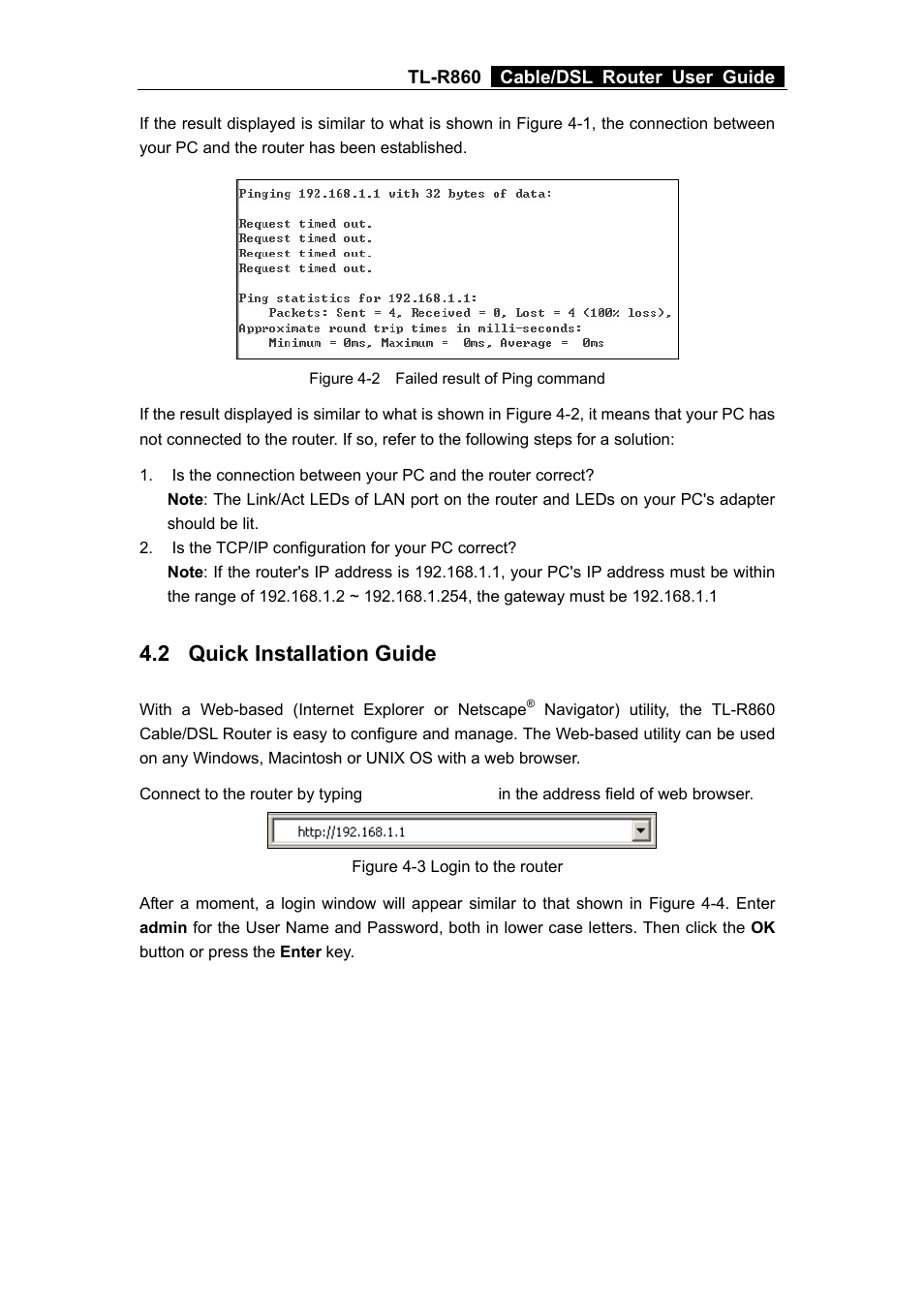 2 quick installation guide, Quick installation guide | TP-Link TL-R860 User Manual | Page 14 / 65