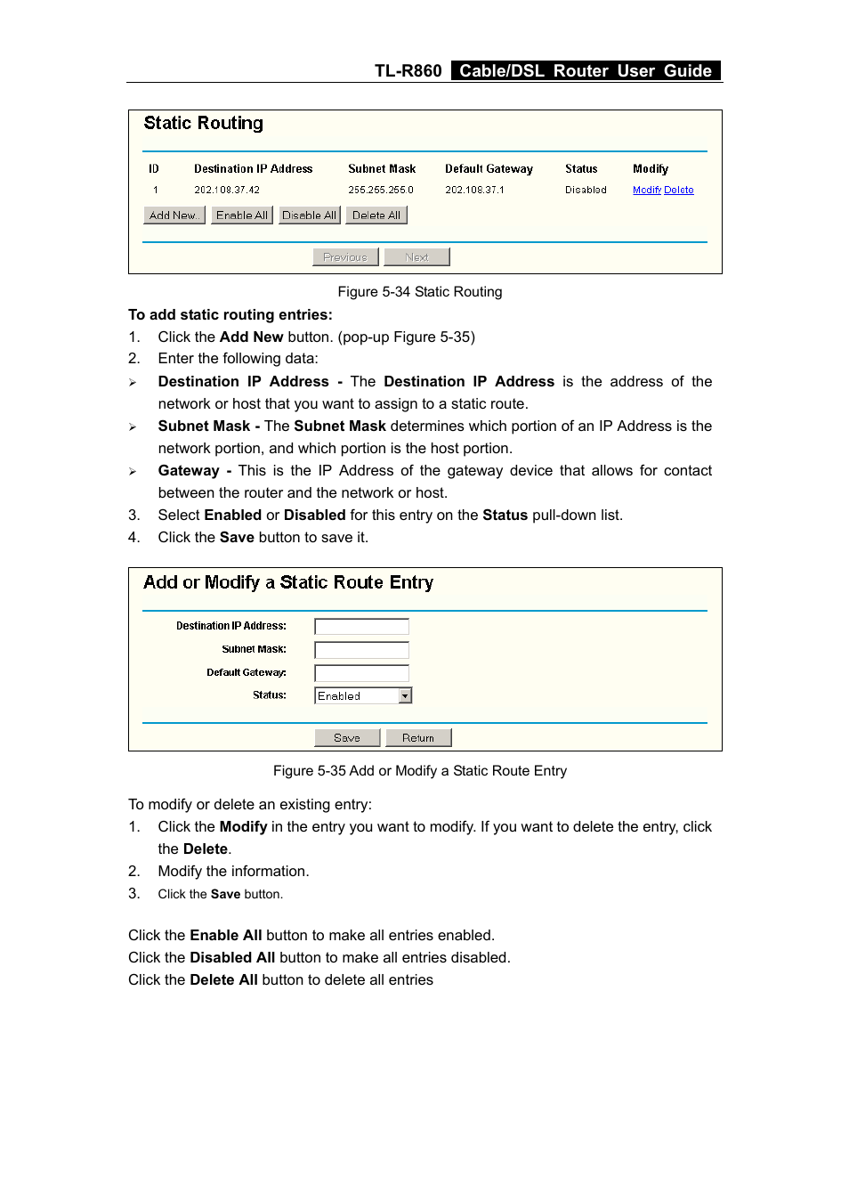 Tl-r860 cable/dsl router user guide | TP-Link TL-R860 User Manual | Page 43 / 65