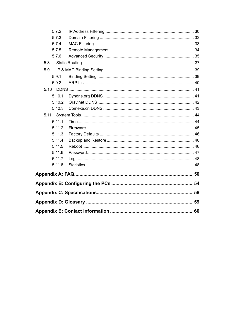TP-Link TL-R860 User Manual | Page 5 / 65