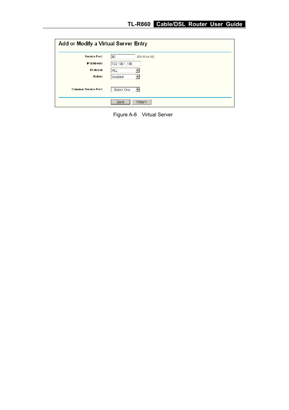 TP-Link TL-R860 User Manual | Page 58 / 65
