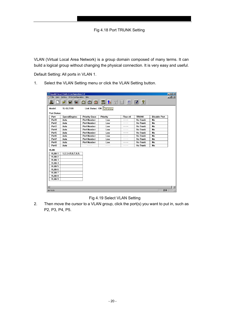 6 vlan | TP-Link TL-SL2109 User Manual | Page 23 / 30