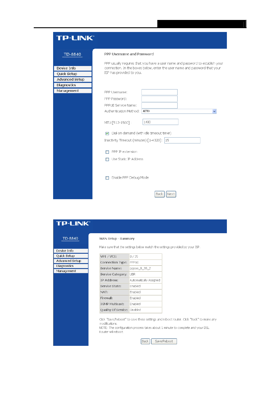 TP-Link TD-8840 User Manual | Page 22 / 63