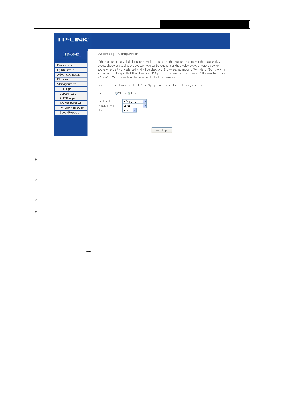 3 snmp agent, Snmp agent | TP-Link TD-8840 User Manual | Page 54 / 63