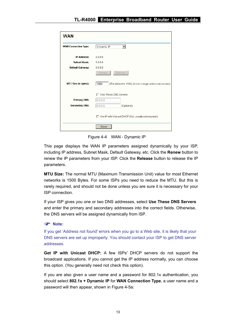TP-Link TL-R4000 User Manual | Page 19 / 65
