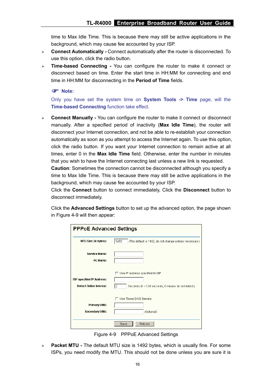 TP-Link TL-R4000 User Manual | Page 22 / 65