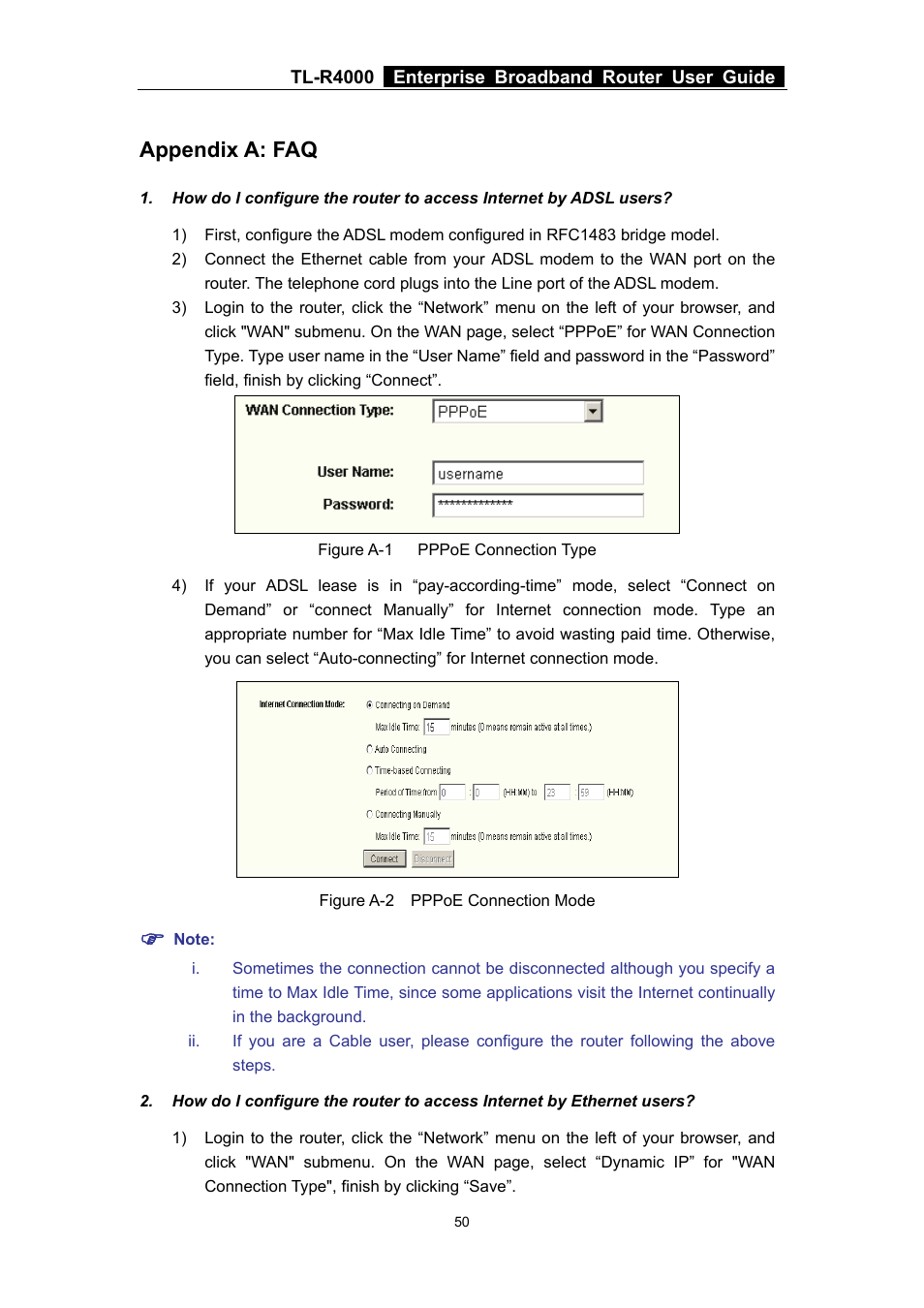 Appendix a: faq | TP-Link TL-R4000 User Manual | Page 56 / 65