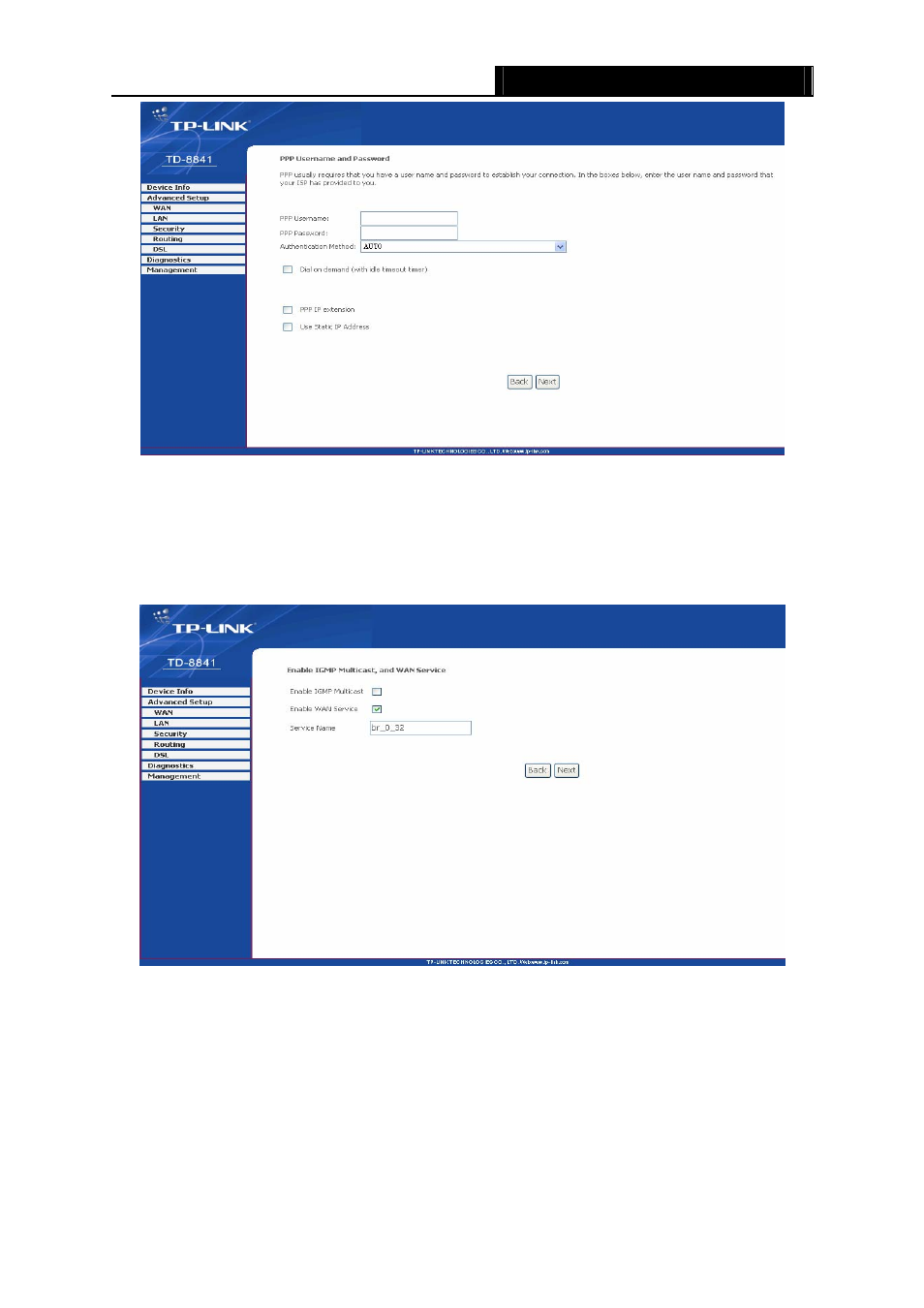 TP-Link TD-8841 User Manual | Page 15 / 36