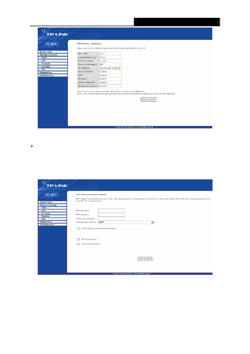 TP-Link TD-8841 User Manual | Page 16 / 36