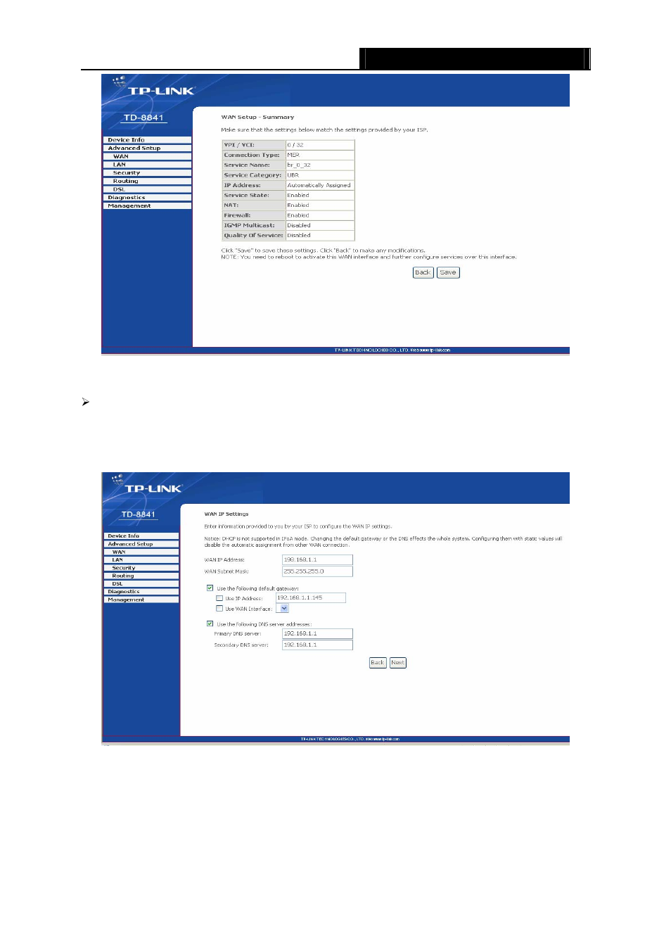 TP-Link TD-8841 User Manual | Page 19 / 36