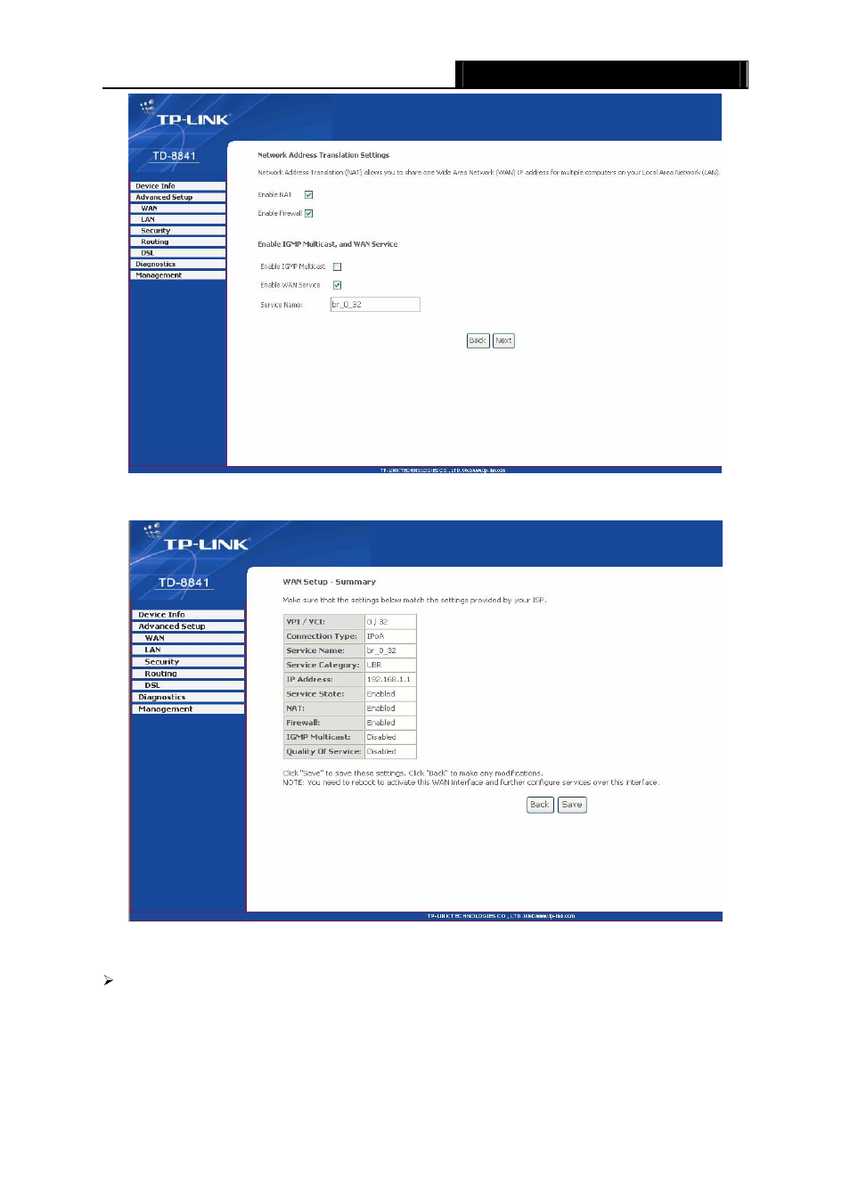 TP-Link TD-8841 User Manual | Page 20 / 36