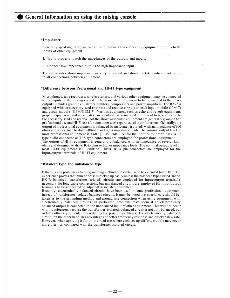 General information on using the mixing console | TP-Link RX-7-248 User Manual | Page 23 / 44
