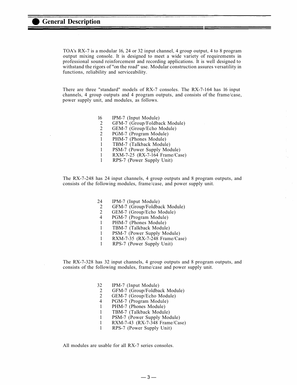 General description | TP-Link RX-7-248 User Manual | Page 4 / 44