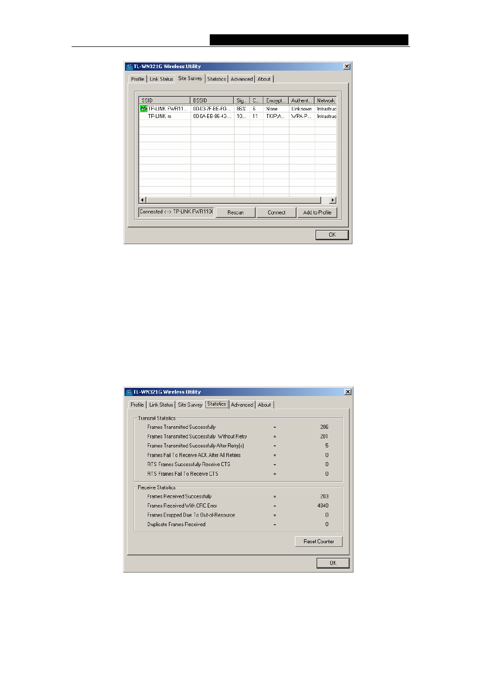 3 statistics | TP-Link TL-WN321G User Manual | Page 17 / 23