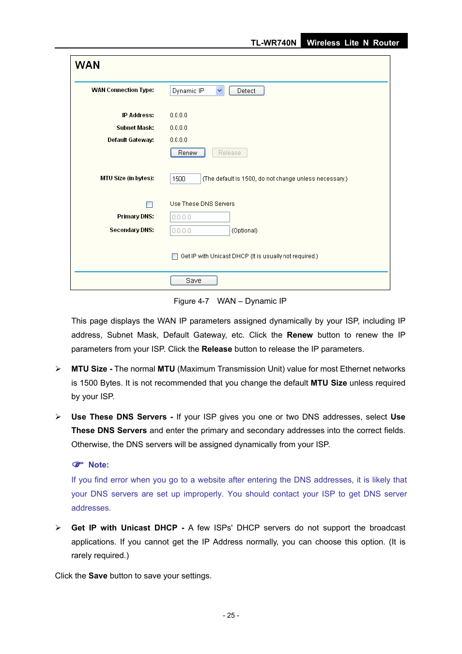 TP-Link TL-WR740N User Manual | Page 32 / 109