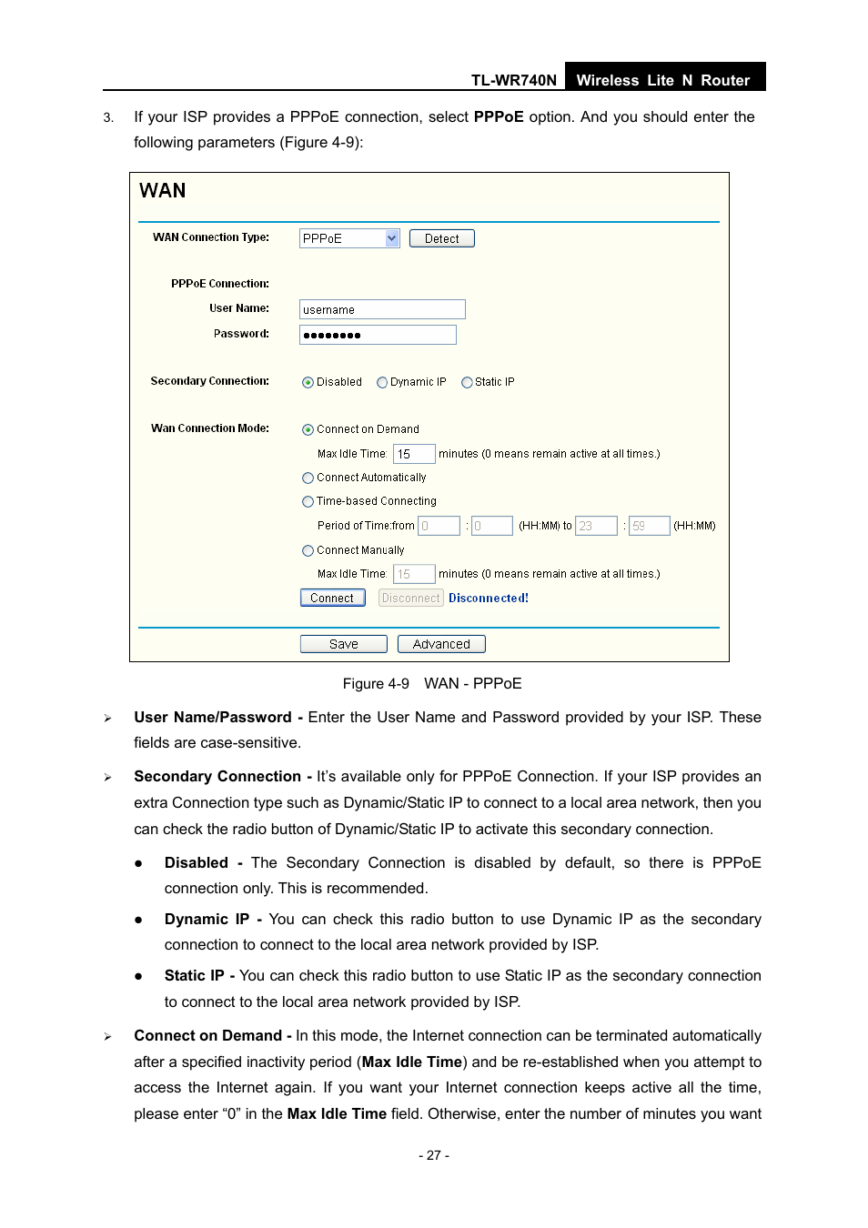 TP-Link TL-WR740N User Manual | Page 34 / 109